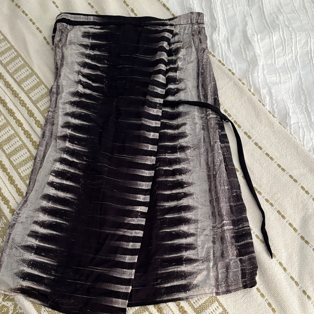 Helmut Lang Black and Gray Dress